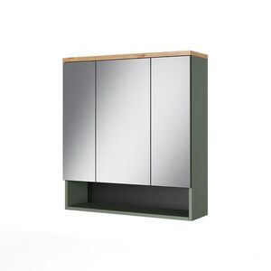 Vicco KÚPEĽŇOVÁ ZRKADLOVÁ SKRINKA Eden zelená 70 x 77.5 cm s 3 zrkadlovými dvierkami vyobraziť
