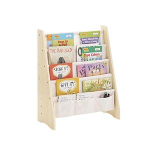 SoBuy REGÁL pre deti so 4 policami Prírodný 63x28x76cm Severský vyobraziť