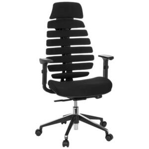 MID.YOU OTOČNÁ STOLIČKA, plochá tkanina, čierna vyobraziť