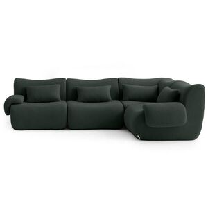 MILYsofa ROHOVÁ sedačka bouclé tkanina lesná zelená vyobraziť