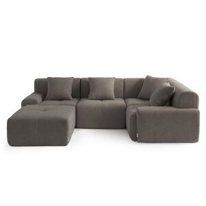 MILYsofa ROHOVÁ sedačka chenille popolavosivá vyobraziť