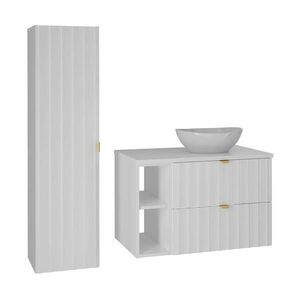 Petits-meubles KÚPEĽŇOVÝ NÁBYTOK 80.6cm Lexa 2-dielna súprava Biela vyobraziť