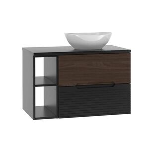 Petits-meubles UMÝVADLO 80.6cm Sylla Čierna a drevo vyobraziť