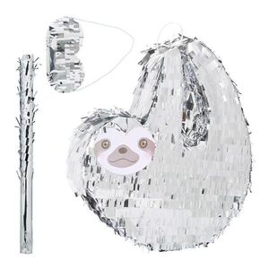 Relaxdays PIŇATA strieborná 3-dielny-set leňochod vyobraziť