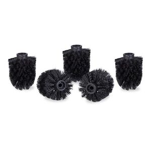 Relaxdays HLAVICA Čierna 5-ks plast závit 9, 5 mm vyobraziť