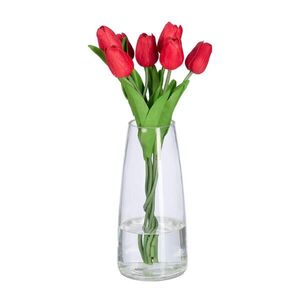 Relaxdays VÁZA Transparentná sklo výška 21, 5 cm vyobraziť