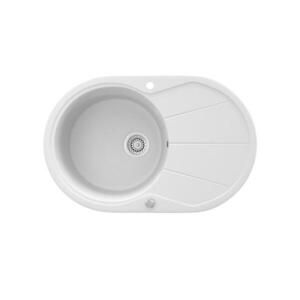 Bergstroem KUCHYNSKÝ DREZ biely 78 x 50 cm Okrúhle s oblasťou sušenia vyobraziť