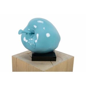 KUNSTLOFT DEKORATÍVNA SOCHA 32/31 cm, modrá/čierna, umelecký motív vyobraziť