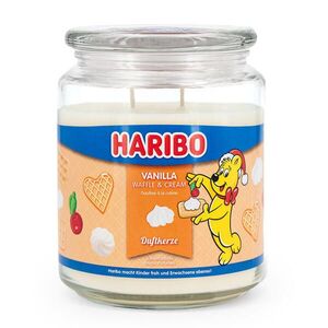VONNÁ SVIEČKA Transparentná v skle Vanilla Waffle Cream dvojitý knôt 510 g vyobraziť
