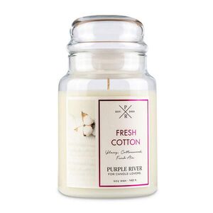 VONNÁ SVIEČKA Biela Fresh Cotton sklo sójový vosk vyobraziť