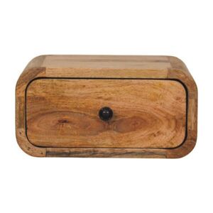Artisan Furniture MINI nástenný nočný stolík Avora v dubovom vzhľade, 1 zásuvka, béžový vyobraziť