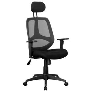 MID.YOU OTOČNÁ STOLIČKA, sieťovina, tkaná textília, čierna vyobraziť
