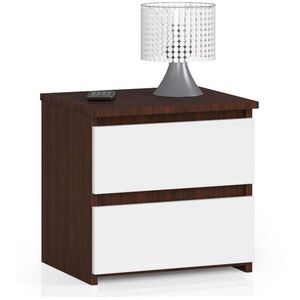 RAUMHIRSCH FURNITURE NOČNÝ STOLÍK tmavohnedý, biely 40/40/35 vyobraziť