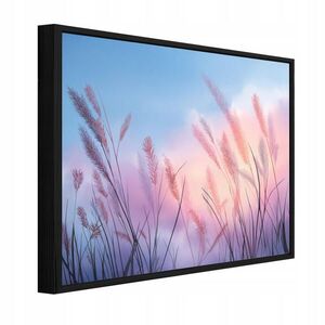 Wallarena ZARÁMOVANÉ obrazy pampasová tráva prírodná ružová 60x40 cm vyobraziť