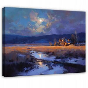 Wallarena OBRAZ na plátne Krajina Príroda Fialová 60x40 cm vyobraziť