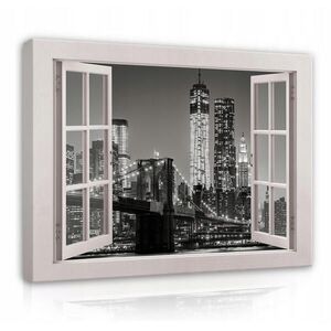 Wallarena OBRAZY NA PLÁTNE Obývacia izba s mestom New York 80x60 vyobraziť