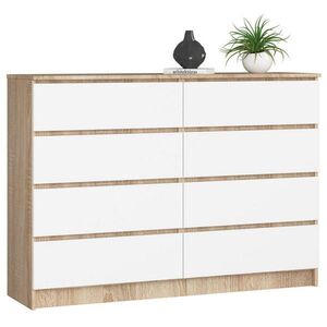 RAUMHIRSCH FURNITURE KOMODA dub Sonoma, biela 99/138/40 vyobraziť