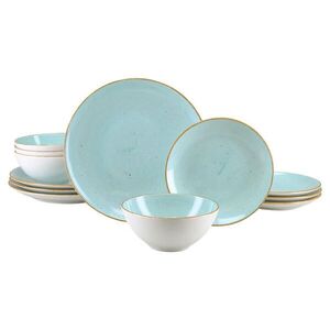 Creatable JEDÁLENSKÝ SERVIS Vintage Nature Aqua 12-dielne vyobraziť