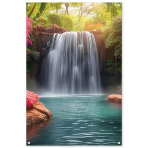 OnlyWow ZÁHRADNÝ PLAGÁT Vodopád - Príroda - Rastliny - Džungľa - Voda 80x120 cm vyobraziť