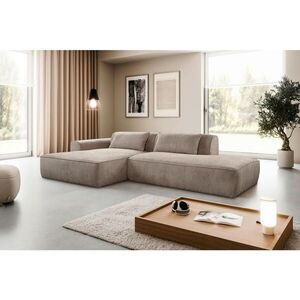 MID.YOU ROHOVÁ SEDAČKA, plast, textil, kompozitné drevo, taupe vyobraziť