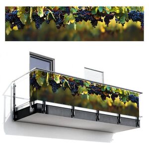 MuchoWow BALKÓNOVÁ ZÁSTENA Hrozno - Víno - Príroda - Zelená 500x120 cm vyobraziť
