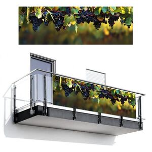 MuchoWow BALKÓNOVÁ ZÁSTENA Hrozno - Víno - Príroda - Zelená 300x100 cm vyobraziť