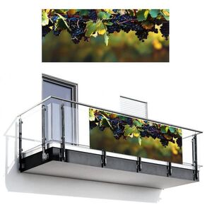 MuchoWow BALKÓNOVÁ ZÁSTENA Hrozno - Víno - Príroda - Zelená 300x120 cm vyobraziť