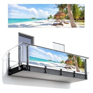 MuchoWow BALKÓNOVÁ ZÁSTENA Pláž - more - palmy 300x95 cm vyobraziť