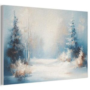 MuchoWow AKUSTICKÝ OBRAZ Les – Zima – Príroda – Abstrakt – Sneh 90x60 cm vyobraziť