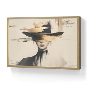 OnlyWow NÁSTENNÉ SVIETIDLO Žena - klobúk - farba 60x40 cm vyobraziť