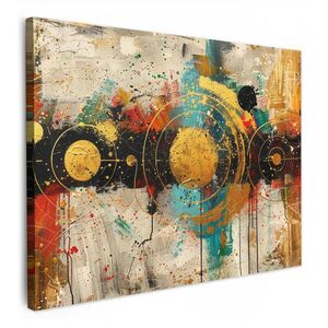 MuchoWow OBRAZ NA PLÁTNE Abstraktné - umenie - zlaté - moderné 70x50 cm vyobraziť