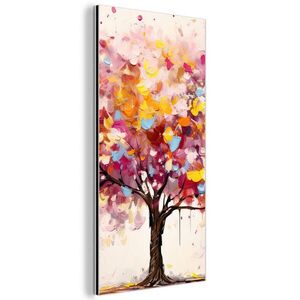 MuchoWow KOVOVÝ OBRAZ Akvarel - Strom - Umenie - Abstraktné 40x80 cm vyobraziť