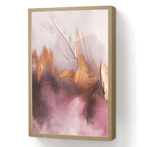 OnlyWow NÁSTENNÉ SVIETIDLO Fialová - abstraktné - farba - zlatá 40x60 cm vyobraziť