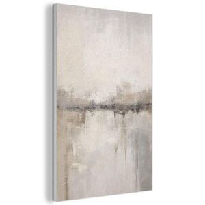 MuchoWow AKUSTICKÝ OBRAZ Moderné umenie - Abstraktné - Béžové 60x90 cm vyobraziť