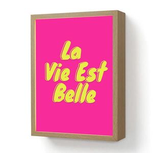 OnlyWow NÁSTENNÉ SVIETIDLO Citát - Retro - Pink 30x40 cm vyobraziť