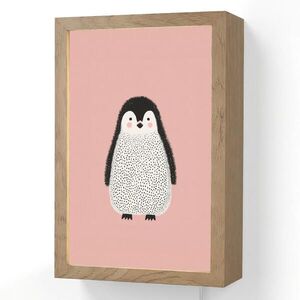 OnlyWow NÁSTENNÉ SVIETIDLO Tučniak - Bodky - Minimalistické - Ružové 20x30 cm vyobraziť