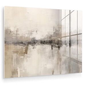 MuchoWow OBRAZ NA AKRYLOVOM SKLE Moderné umenie - Abstraktné - Béžové 80x60 cm vyobraziť