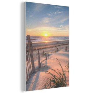 MuchoWow AKUSTICKÝ OBRAZ Pláž - more - duny - západ slnka - krajina 60x90 cm vyobraziť