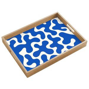 OnlyWow PODNOS Tvary - abstraktné - modré - vlny 50x35 cm vyobraziť