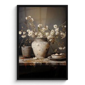 MuchoWow ZARÁMOVANÝ PLAGÁT Zátišie - Kvety - Kytica - Váza - Víno 60x90 cm vyobraziť