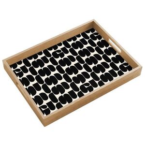 OnlyWow PODNOS Moderné - vzorované - čierne 50x35 cm vyobraziť