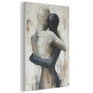MuchoWow AKUSTICKÝ OBRAZ Abstraktné - Láska - Čiernobiele - Moderné 60x90 cm vyobraziť