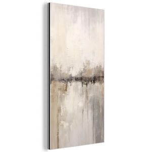 MuchoWow KOVOVÝ OBRAZ Moderné umenie - Abstraktné - Béžové 40x80 cm vyobraziť