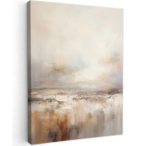 MuchoWow OBRAZ NA PLÁTNE Umenie - priemyselné - sivé - hnedé - abstraktné 60x80 cm vyobraziť
