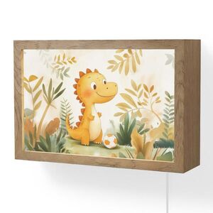 OnlyWow NÁSTENNÉ SVIETIDLO Dino - Futbal - Orange 30x20 cm vyobraziť