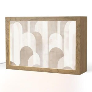 OnlyWow STOLNÁ LAMPA Abstraktné oblúky - Moderné - Béžové 30x20 cm vyobraziť