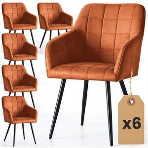 RAUMHIRSCH FURNITURE ČALÚNENÉ STOLIČKY, sada 6 ks, kovové nohy, bronzové, čierne 54/82/58 vyobraziť