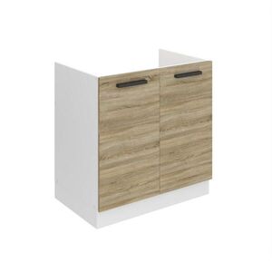 B BELINI GROUP SPODNÁ skrinka pod drez 80 cm SDZ, bez pracovnej dosky, s 2 dvierkami, dub Sonoma vyobraziť
