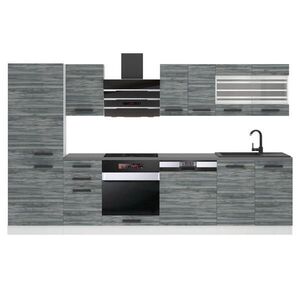 B BELINI GROUP KUCHYNSKÁ linka Cindy 300 cm, bez pracovnej dosky, Glamour Wood vyobraziť