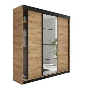 Kier Furniture SKRIŇA S POSUVNÝMI DVERAMI LAMARO - 250x205x59 cm - Dub Craft Gold vyobraziť